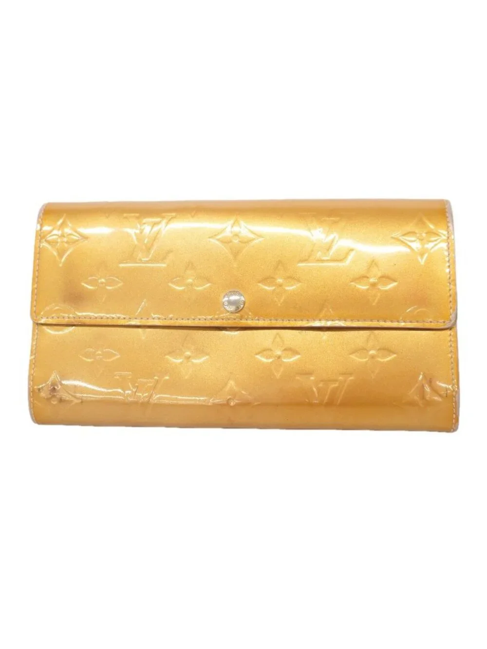 Louis Vuitton Wallet Vernis Portefeuille Sarah Beige Poodle